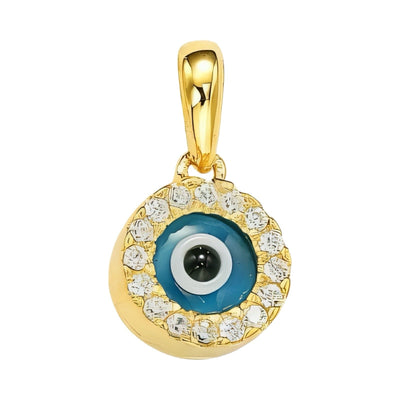 9K Yellow gold Evil Eye Pendant