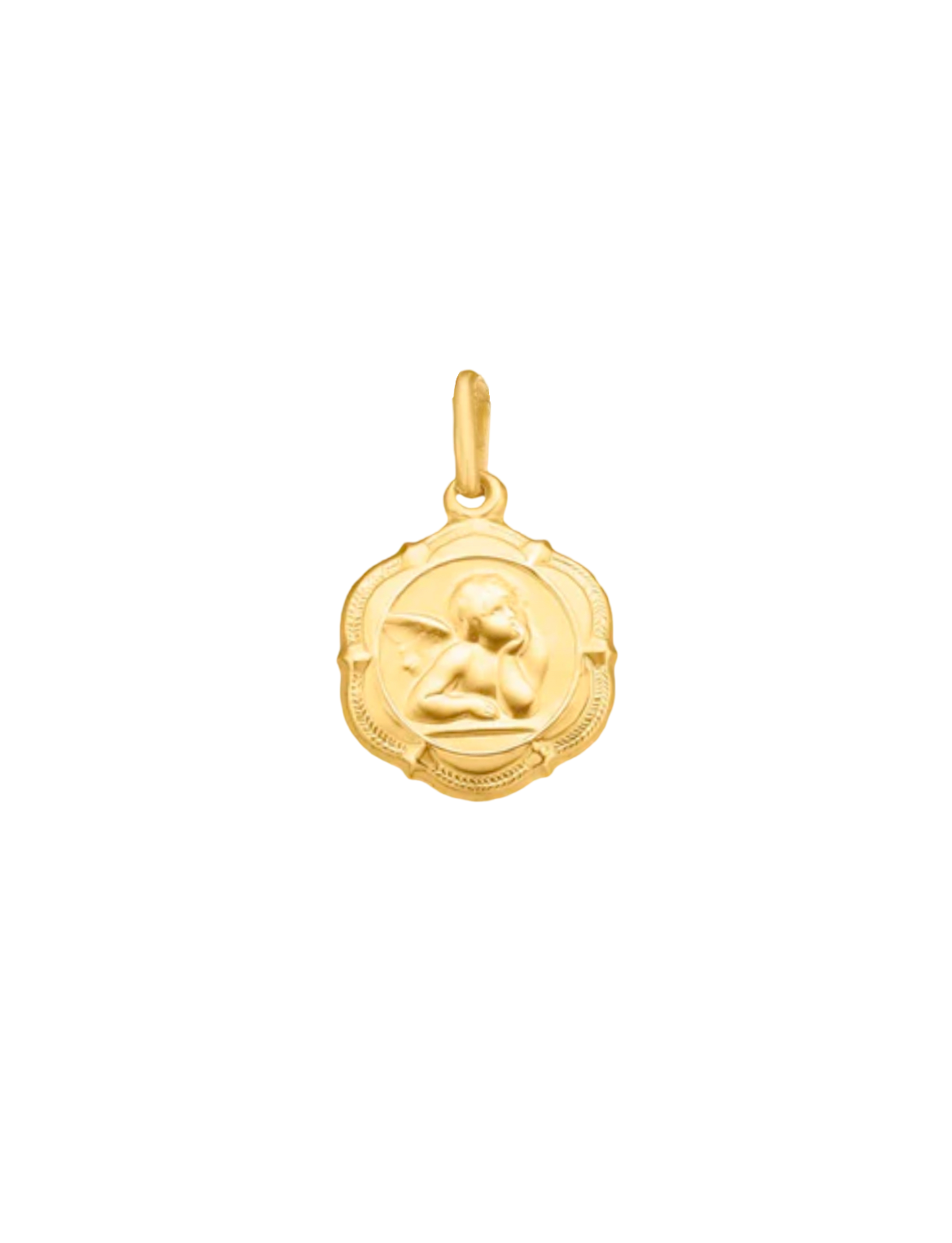 9k Yellow Gold Angel Pendant