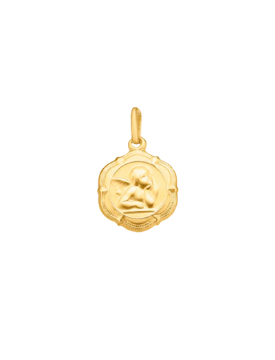 9k Yellow Gold Angel Pendant