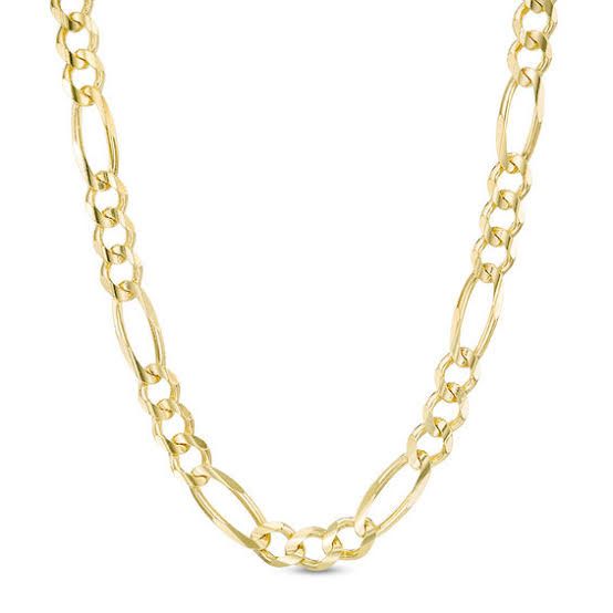 9K CHAIN YELLOW GOLD FIGARO DESIGN