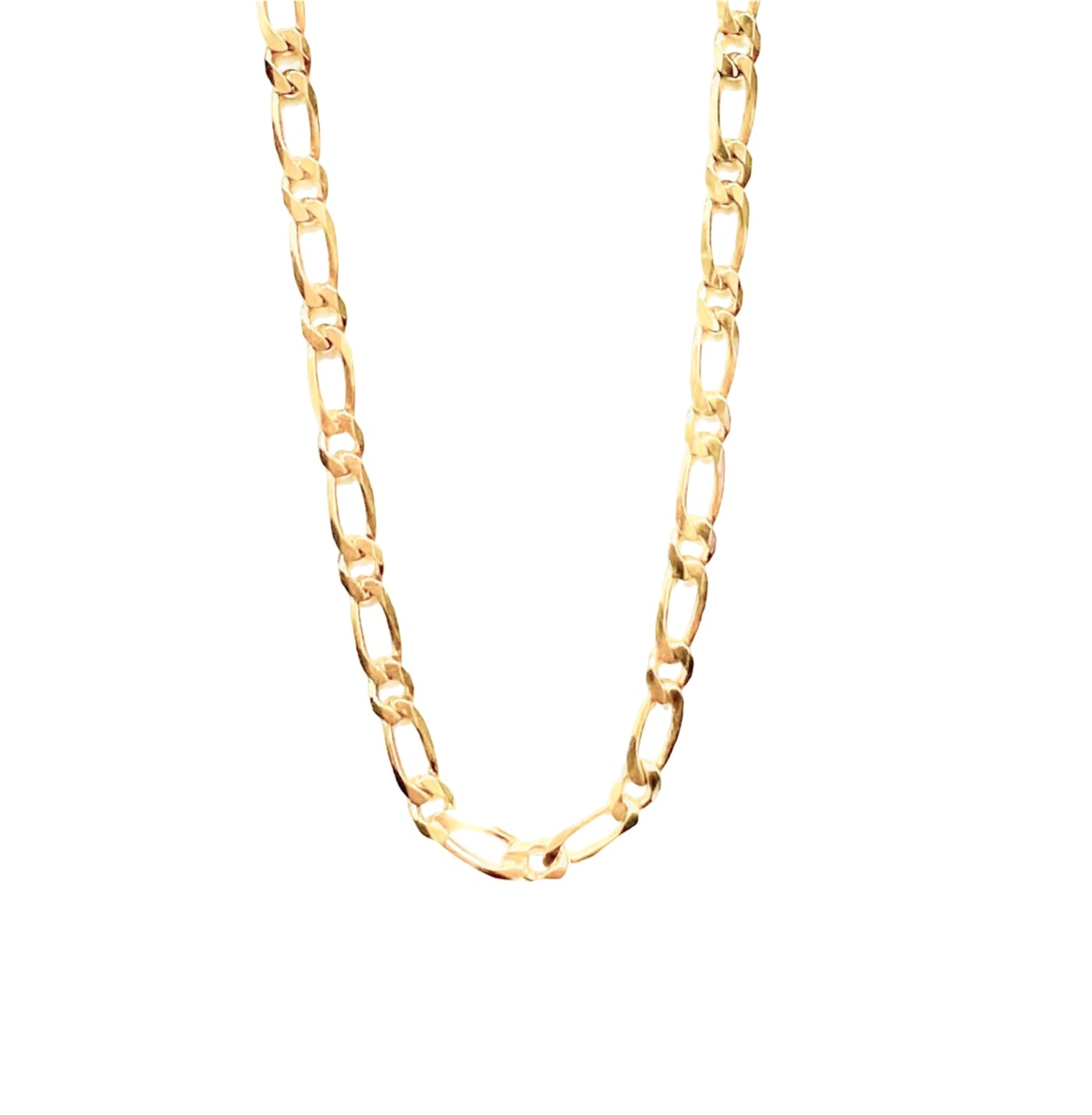 9K CHAIN YELLOW GOLD FIGARO DESIGN